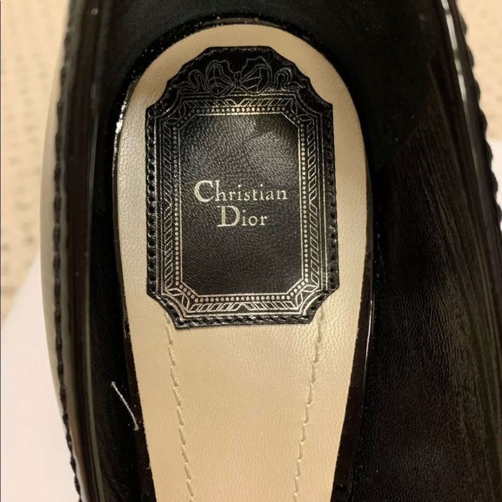 NEW Christian Dior black heels. RV $1,180 Size 39 - Picture 7 of 8